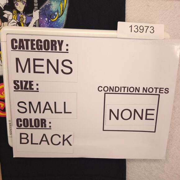 Sailor Moon Anime Graphic Short Sleeve Crew Neck T Shirt Mens Size S Black - Picture 8 of 9